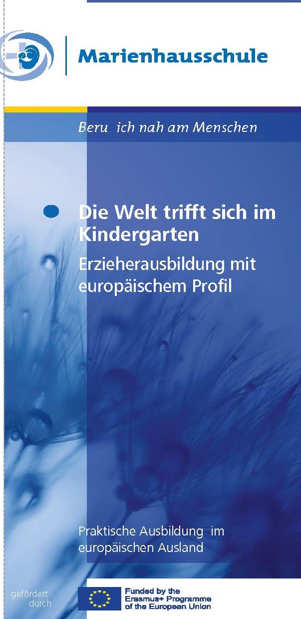 Download: Flyer der Marienhausschule zum Programm Erasmus + (PDF)Erasmus +